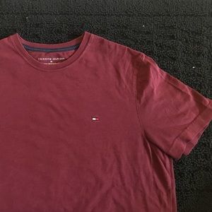Maroon Tommy Hilfiger T Shirt
